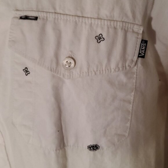 Vans XXL white button up shirt - Picture 5 of 10